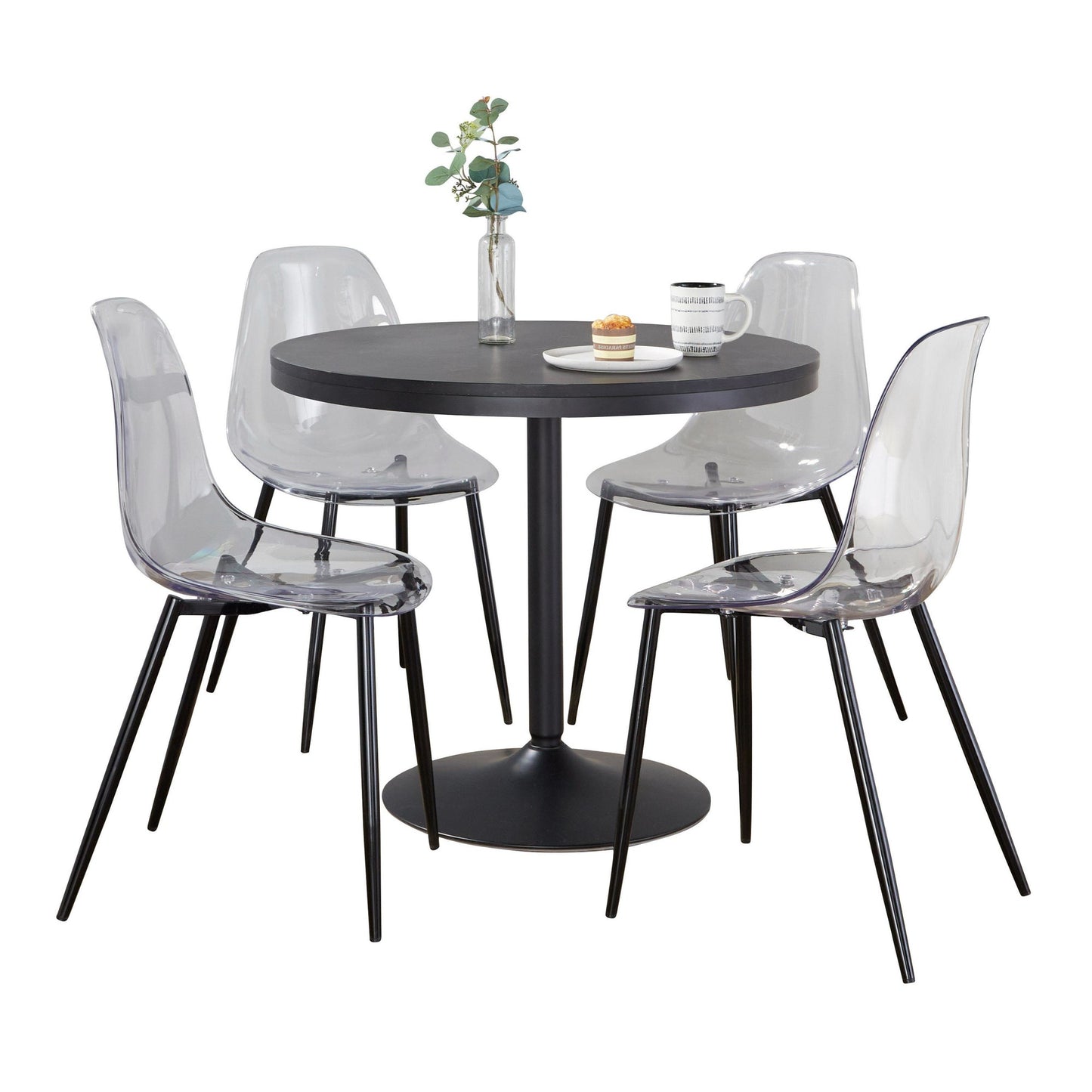 Dakota-Clara Contemporary Dining Set - 5 Piece