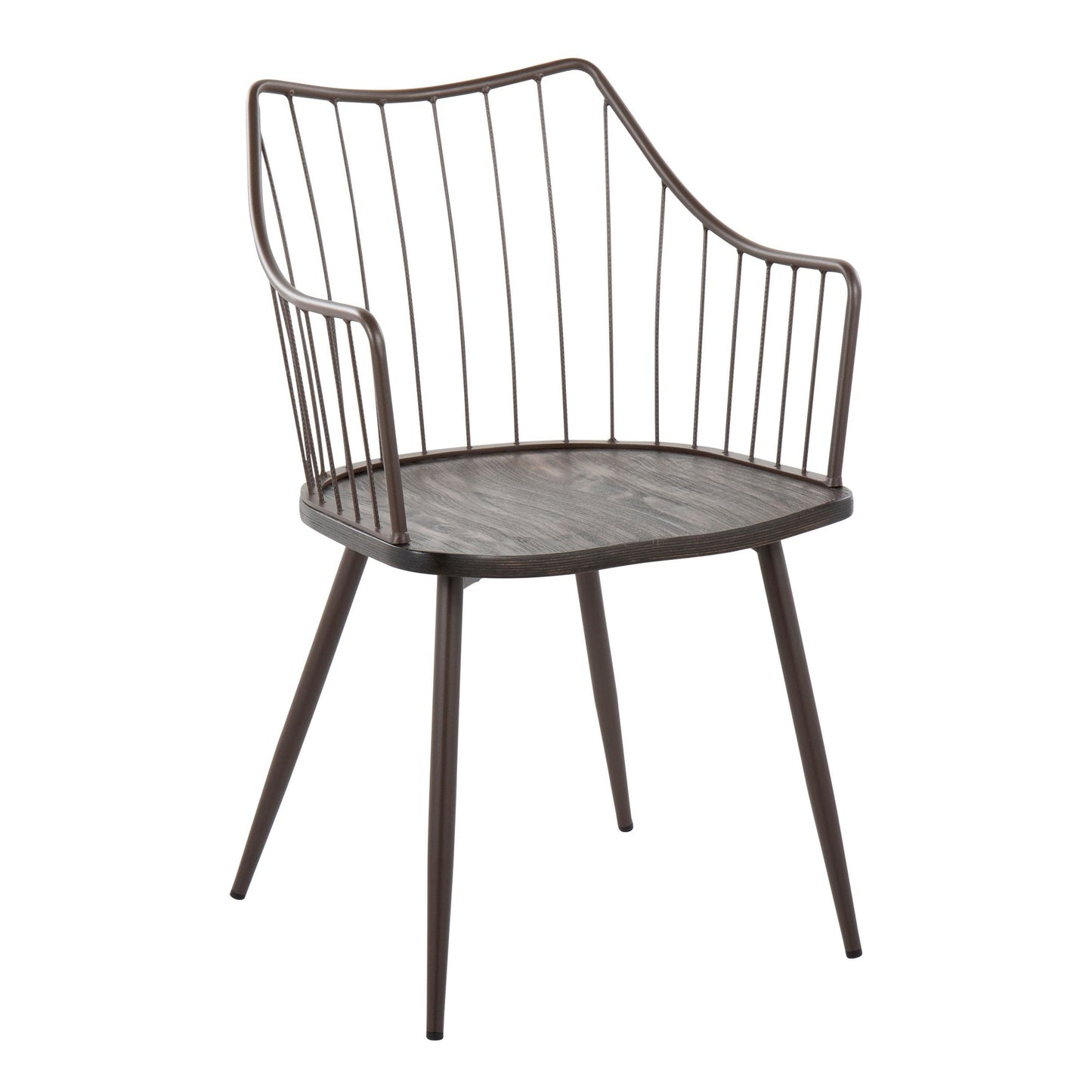 Dakota-Winston Contemporary Dining Set in Black - 5 Piece