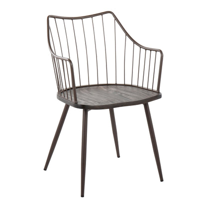 Dakota-Winston Contemporary Dining Set in Black - 5 Piece
