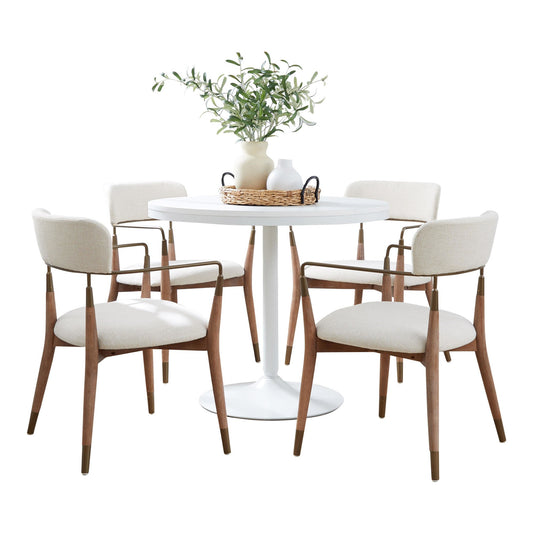 Dakota-Savannah Contemporary Dining Set - 5 Piece