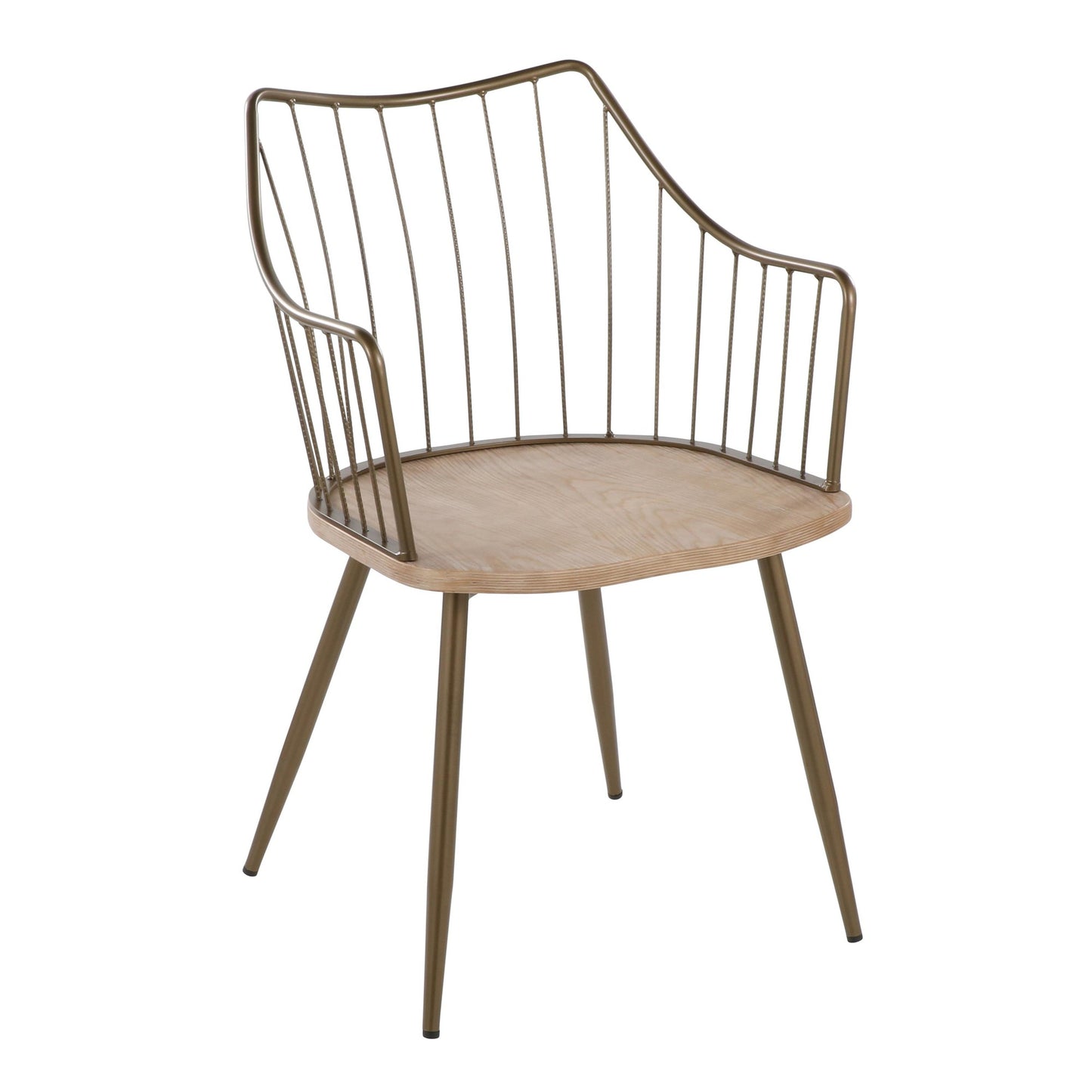 Dakota-Winston Contemporary Dining Set in White - 5 Piece