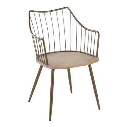 Dakota-Winston Contemporary Dining Set in White - 5 Piece