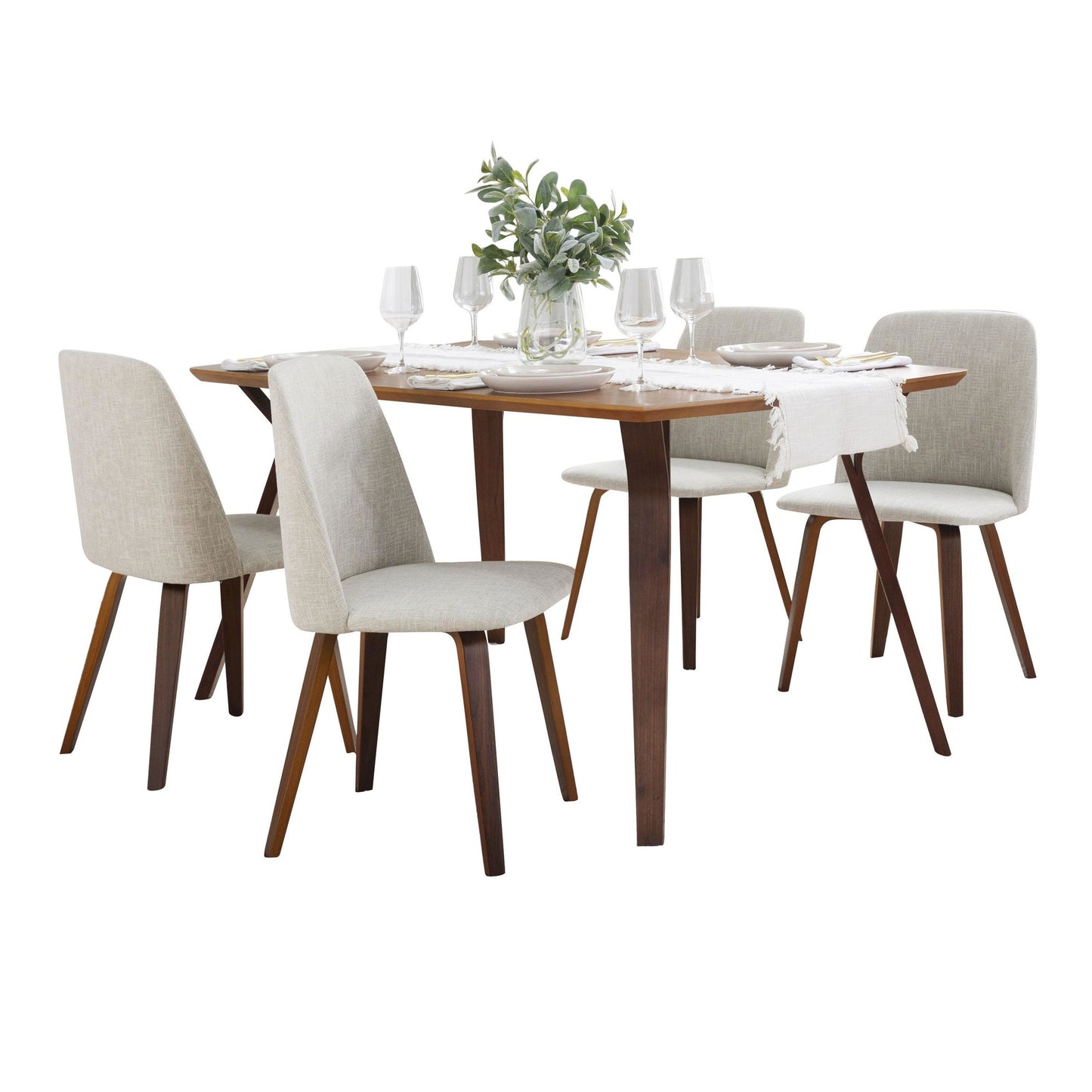 Folia-Toriano Dining Set - 5 Piece