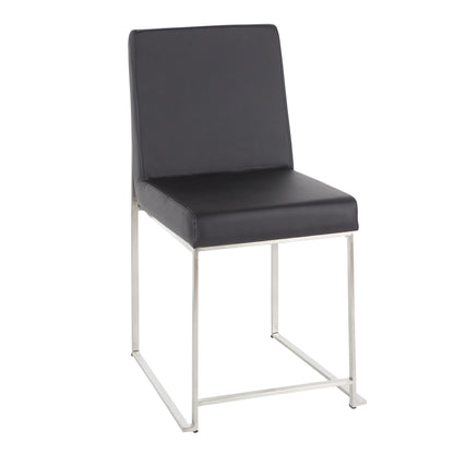 Fuji High Back Dining Set - 5 Piece, Black