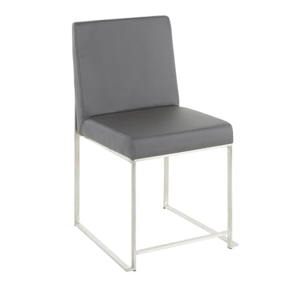Fuji High Back Dining Set - 5 Piece, Grey