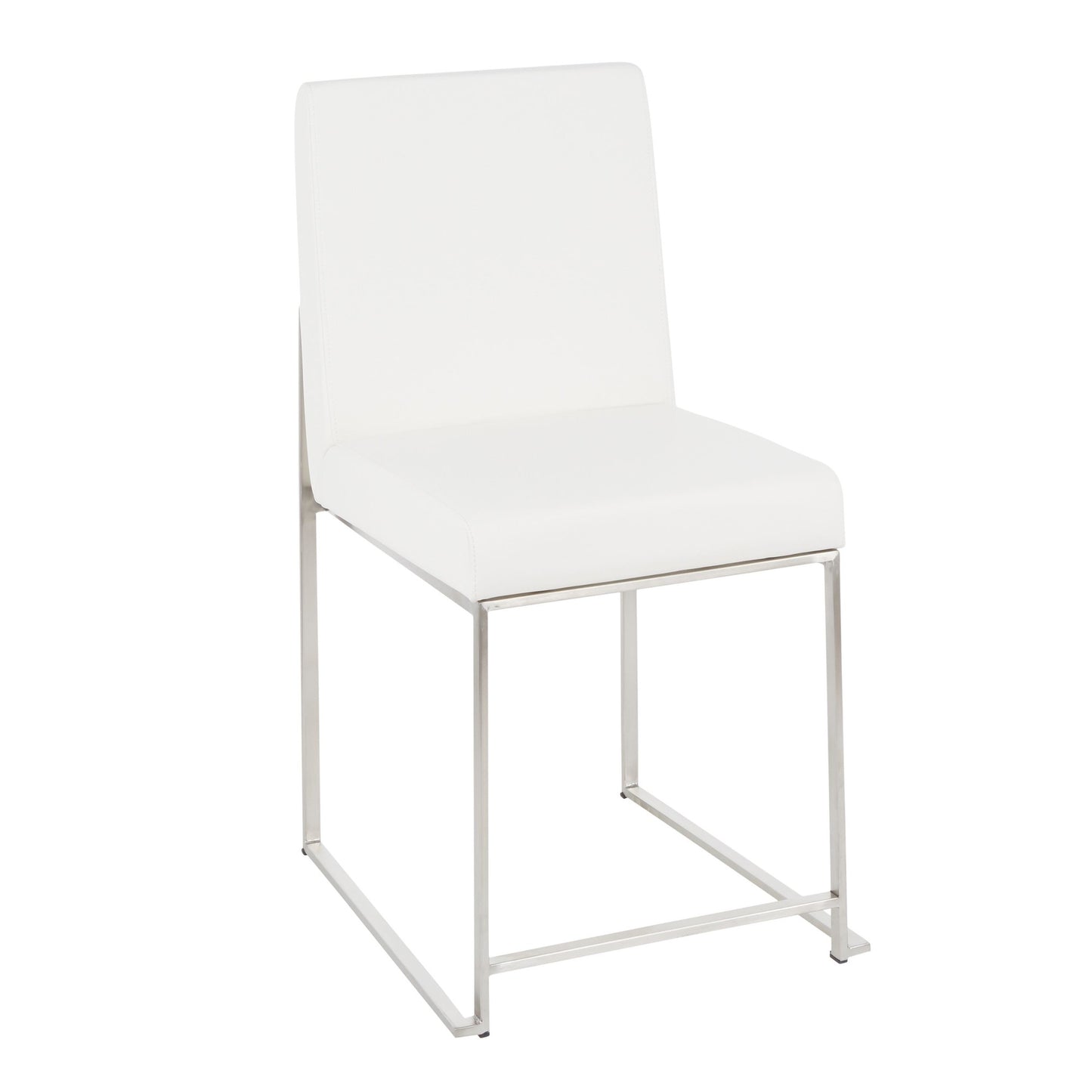 Fuji High Back Dining Set - 5 Piece, White