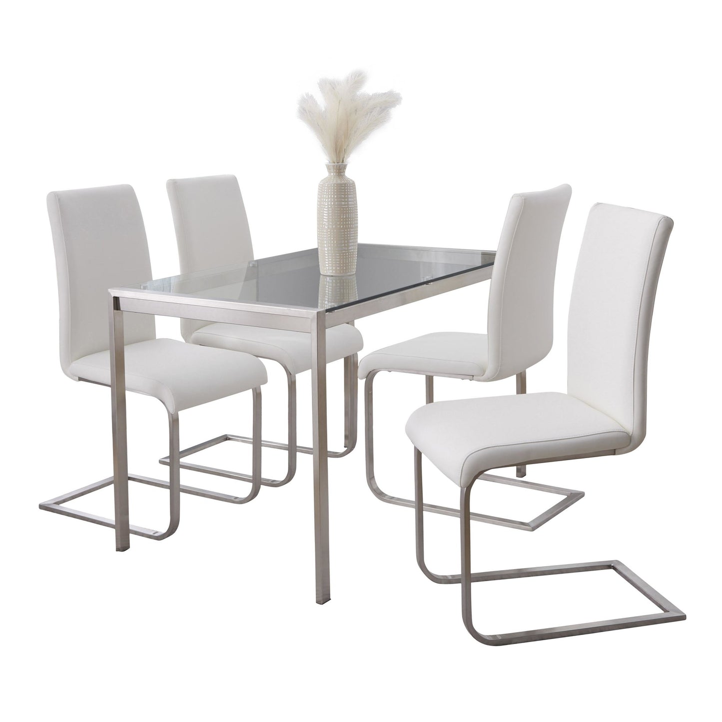 Fuji-Foster Dining Set - 5 Piece, White