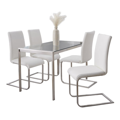 Fuji-Foster Dining Set - 5 Piece, White