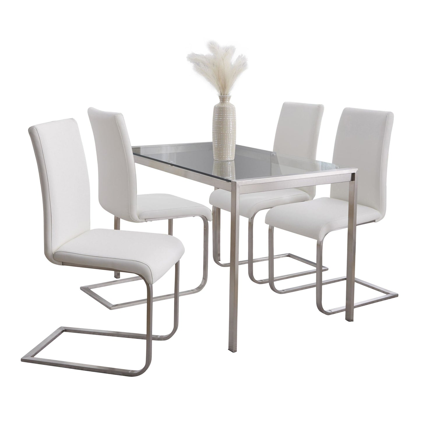 Fuji-Foster Dining Set - 5 Piece, White