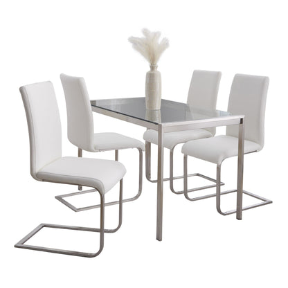 Fuji-Foster Dining Set - 5 Piece, White