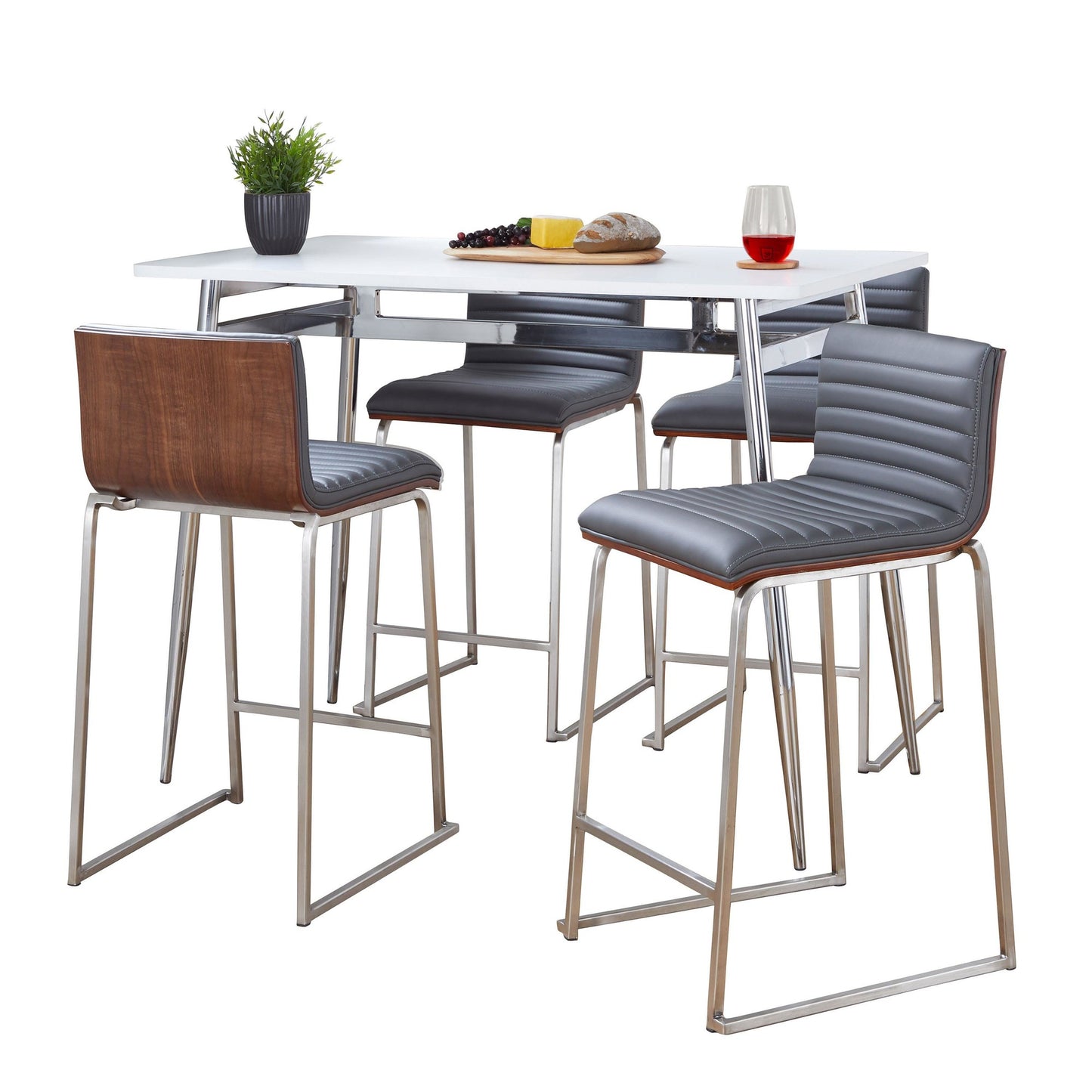 Marcel-Mara Counter Height Dining Set - 5 Piece