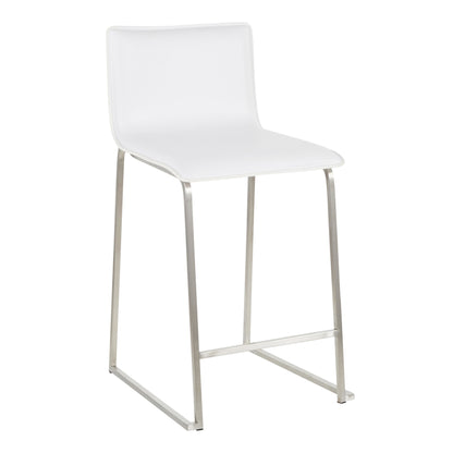 Marcel-Mara Upholstered Counter Height Dining Set - 5 Piece, White
