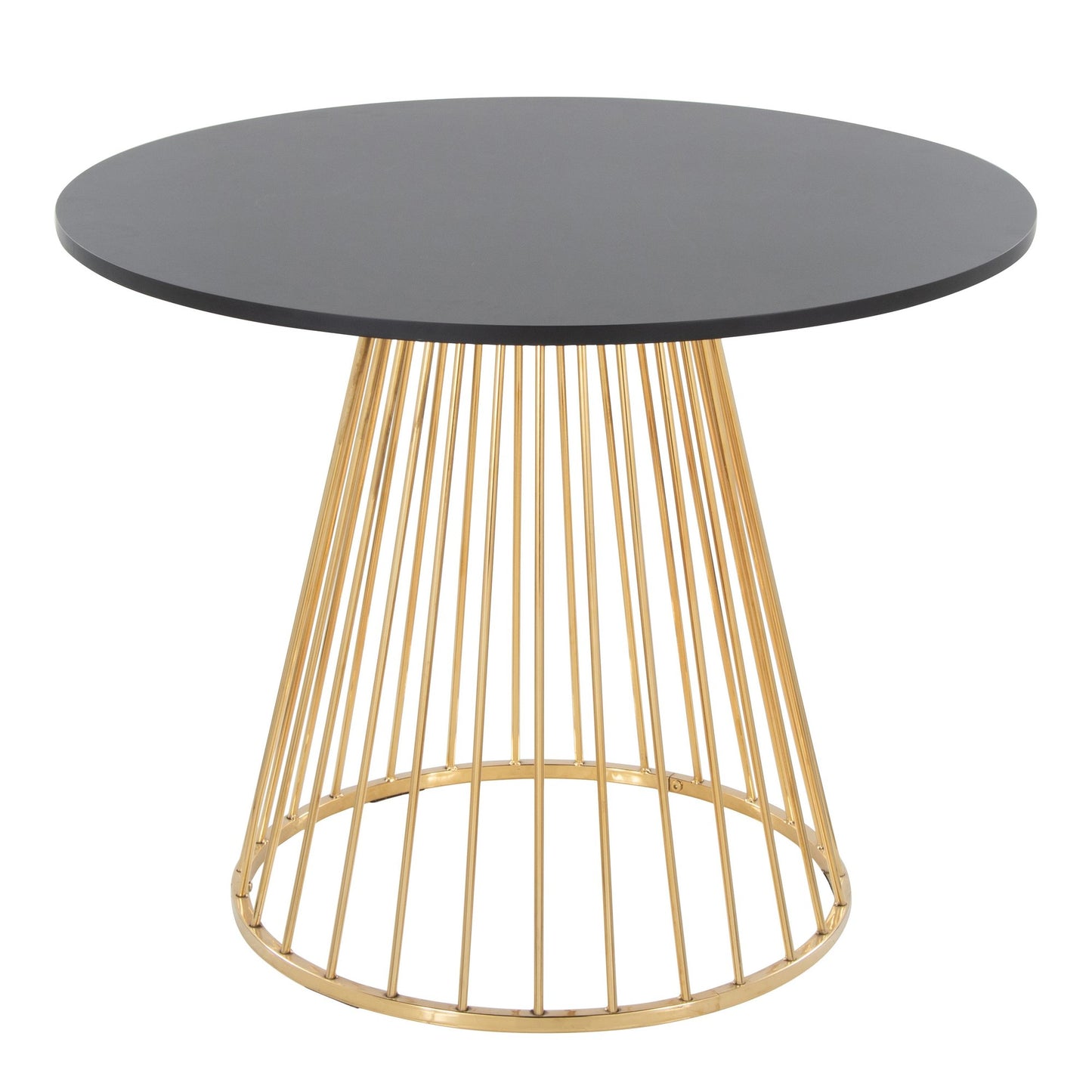 Canary Dining Table, Gold/Black
