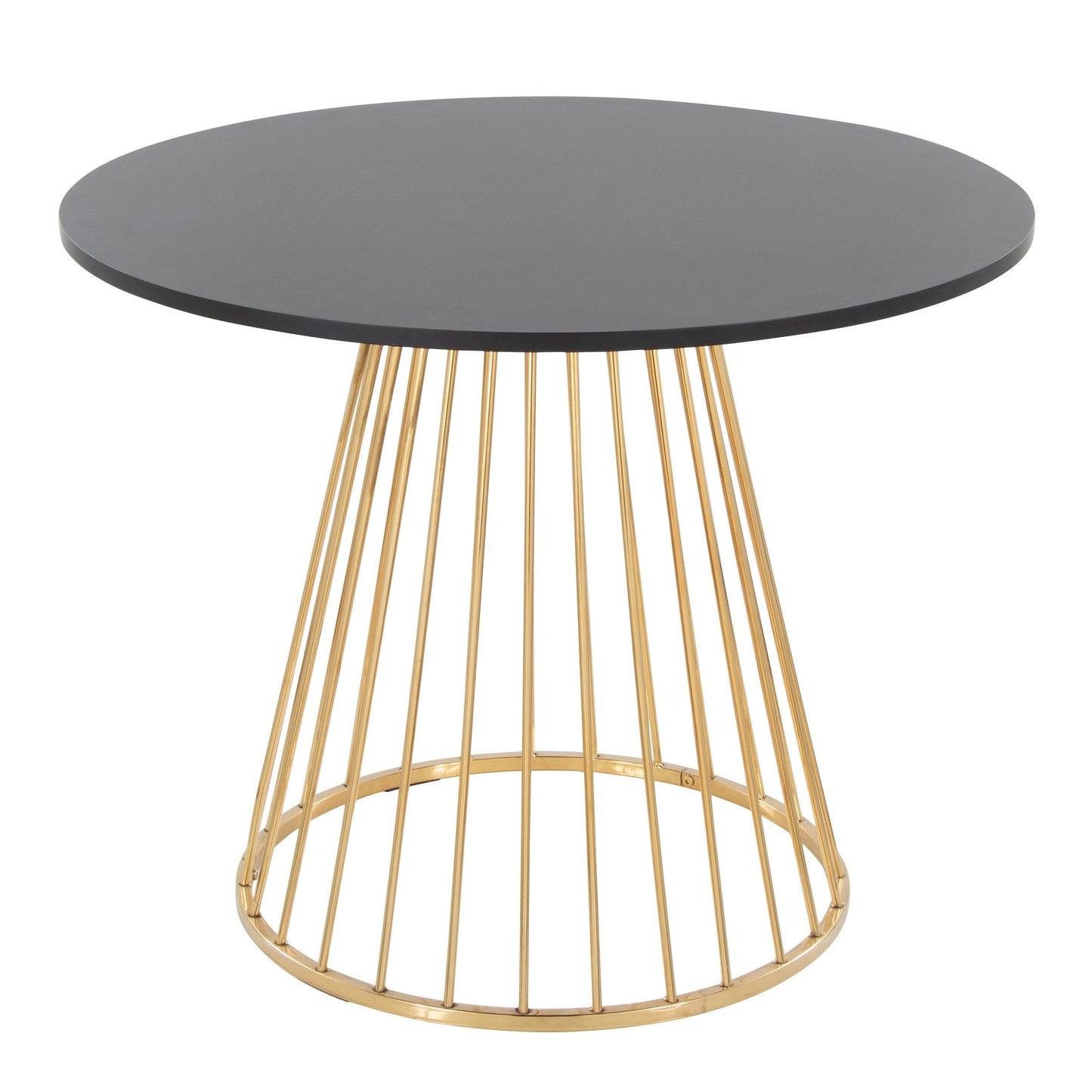 Canary Dining Table, Gold/Black