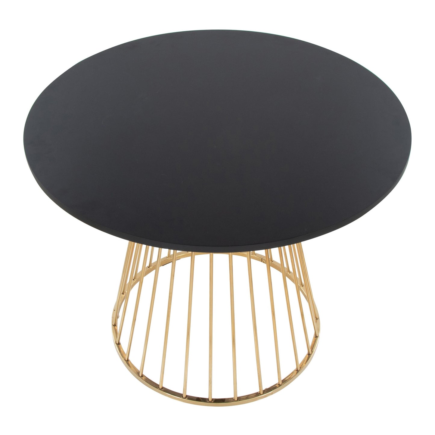 Canary Dining Table, Gold/Black