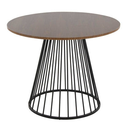 Canary Dining Table, Black/Walnut