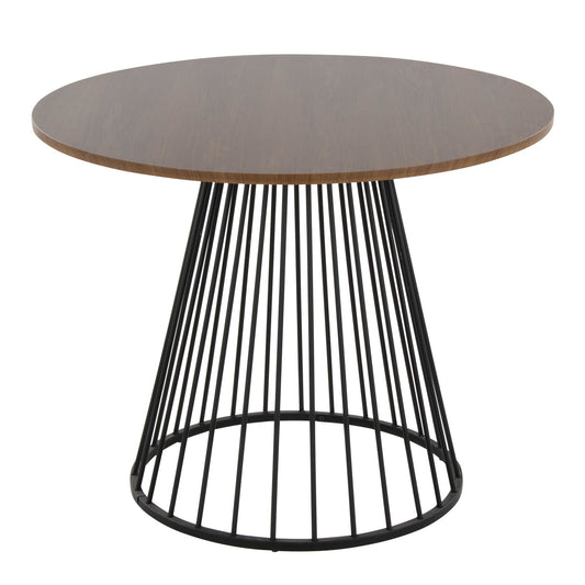 Canary Dining Table, Black/Walnut