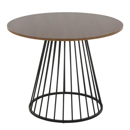 Canary Dining Table, Black/Walnut