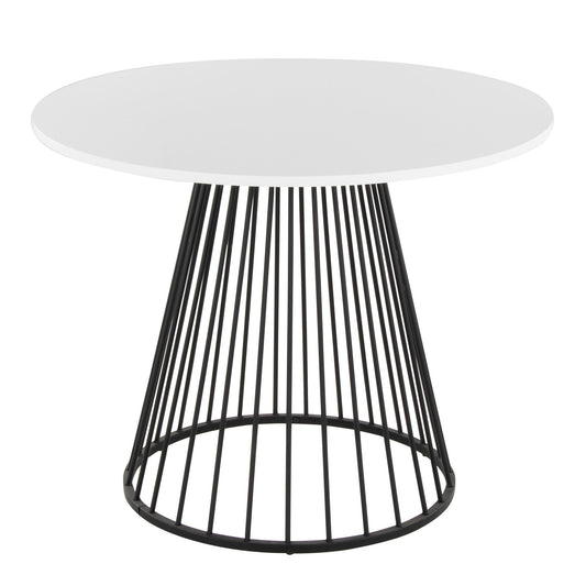 Canary Dining Table, Black/White
