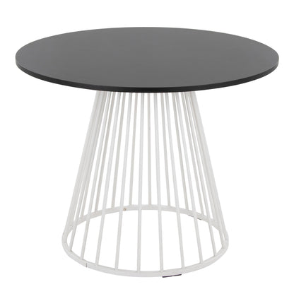 Canary Dining Table, White/Black