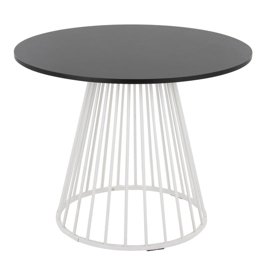 Canary Dining Table, White/Black