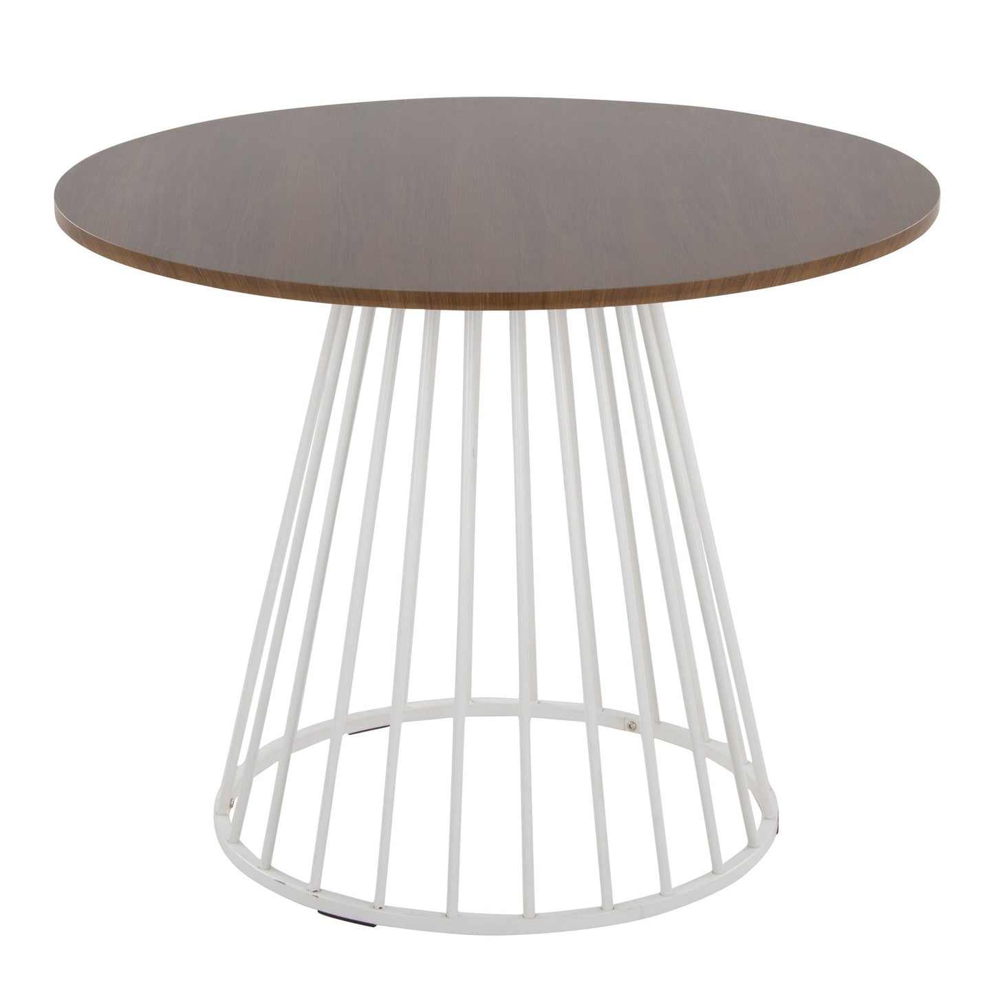 Canary Dining Table, White/Walnut