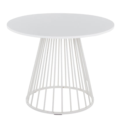 Canary Dining Table, White/White