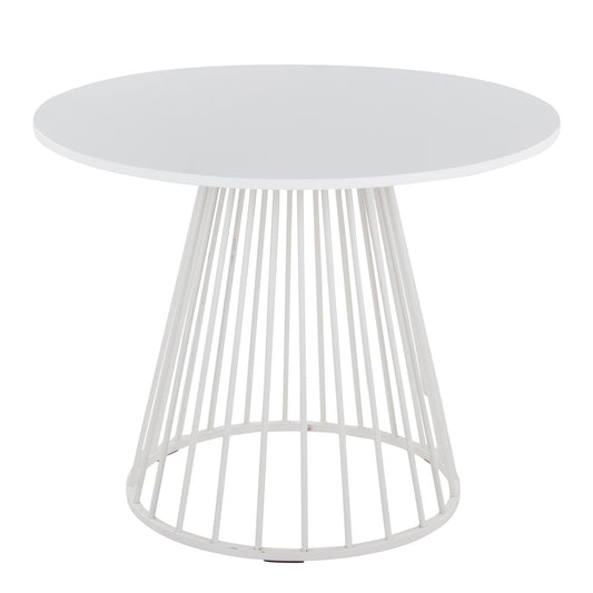 Canary Dining Table, White/White
