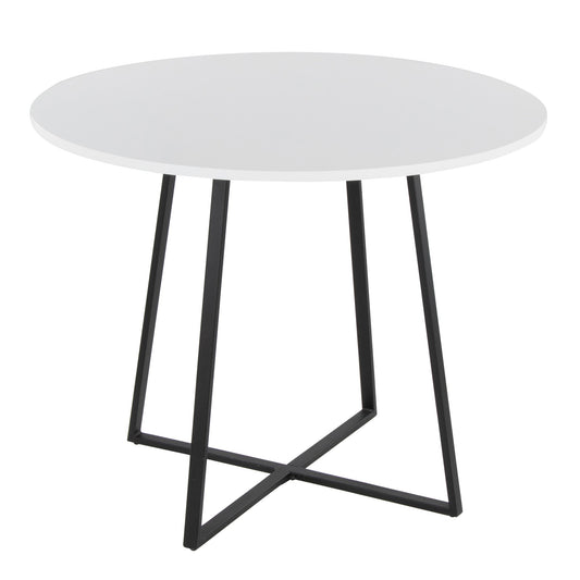 Cosmo Dining Table, Black/White
