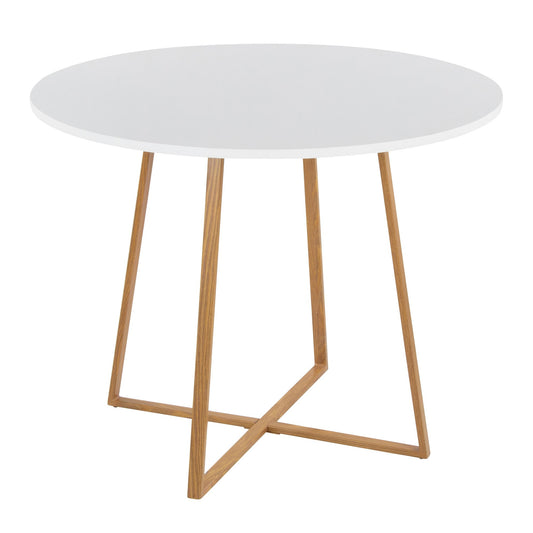 Cosmo Dining Table, Natural/White