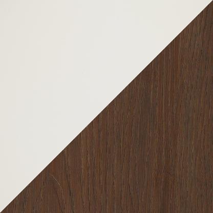 Dakota Dining Table, White/Brown