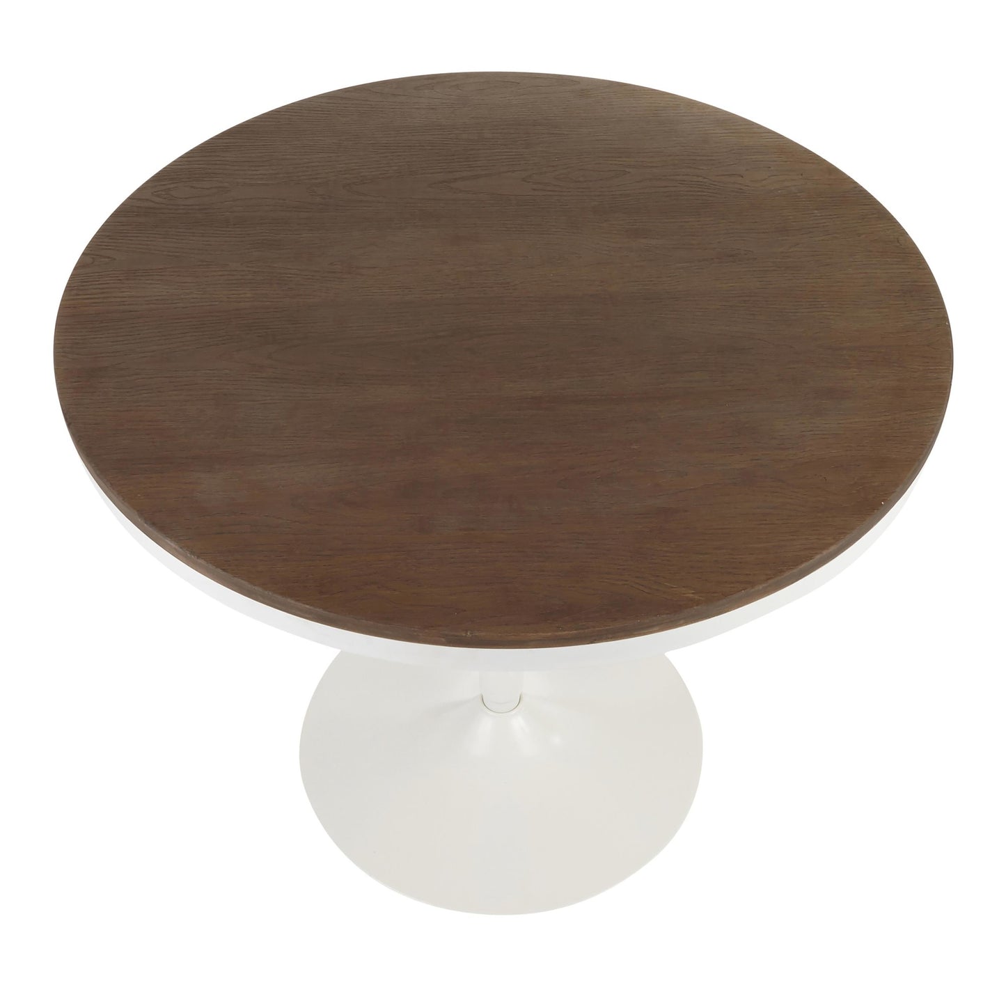 Dakota Dining Table, White/Brown