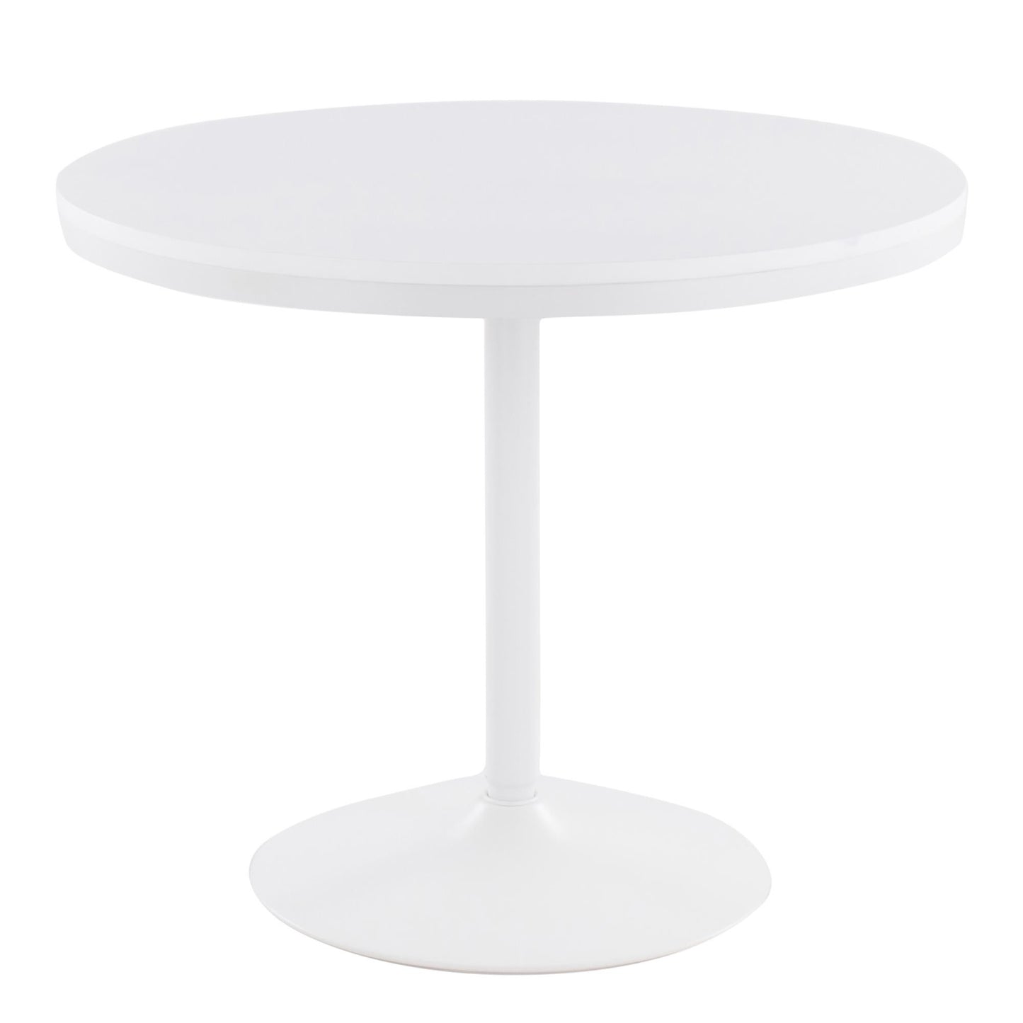 Dakota Dining Table, White/White