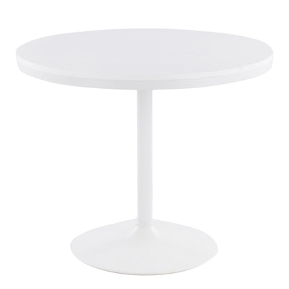 Dakota Dining Table, White/White