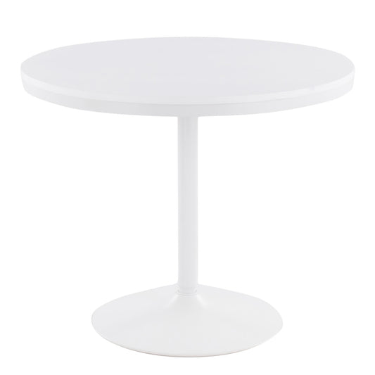 Dakota Dining Table, White/White