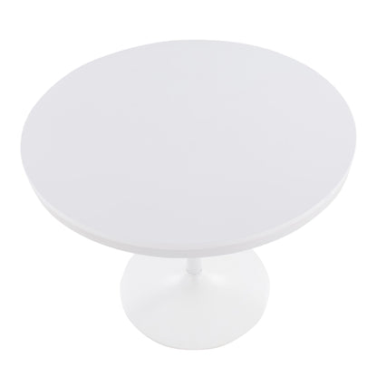 Dakota Dining Table, White/White