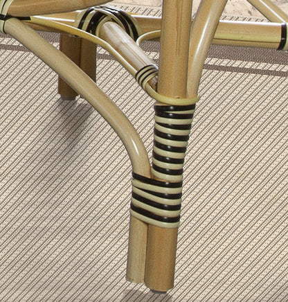French Bistro Chair - Black/Beige Set Of 2