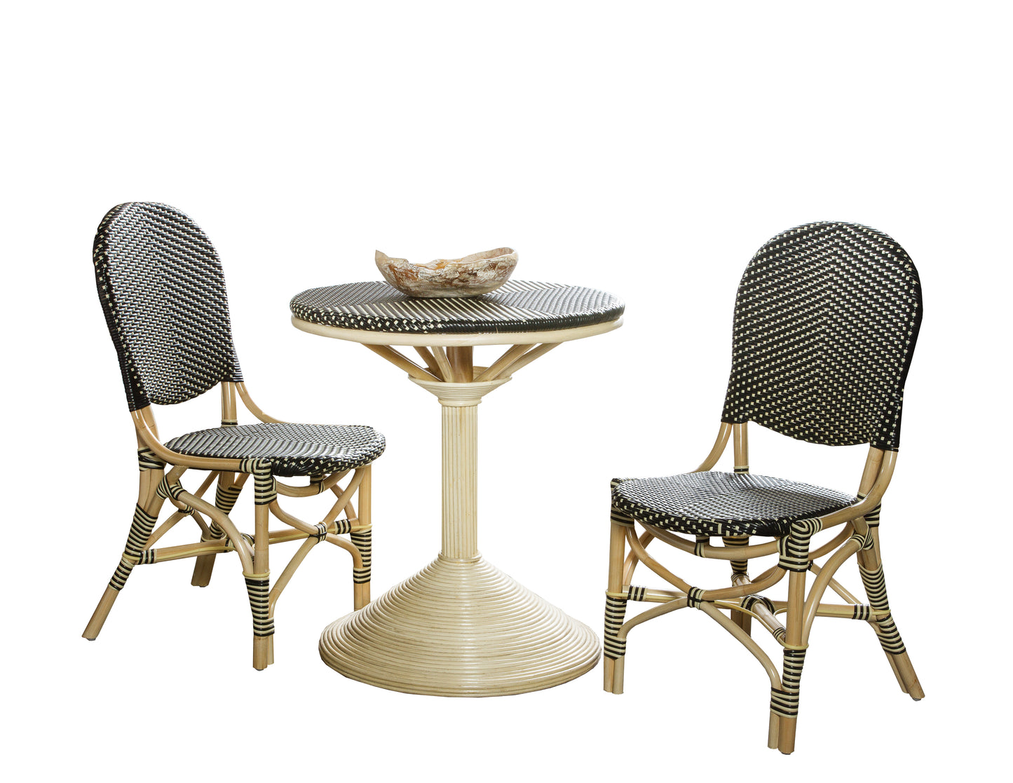 French Bistro Table - Black/Beige