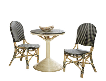 French Bistro Table - Black/Beige