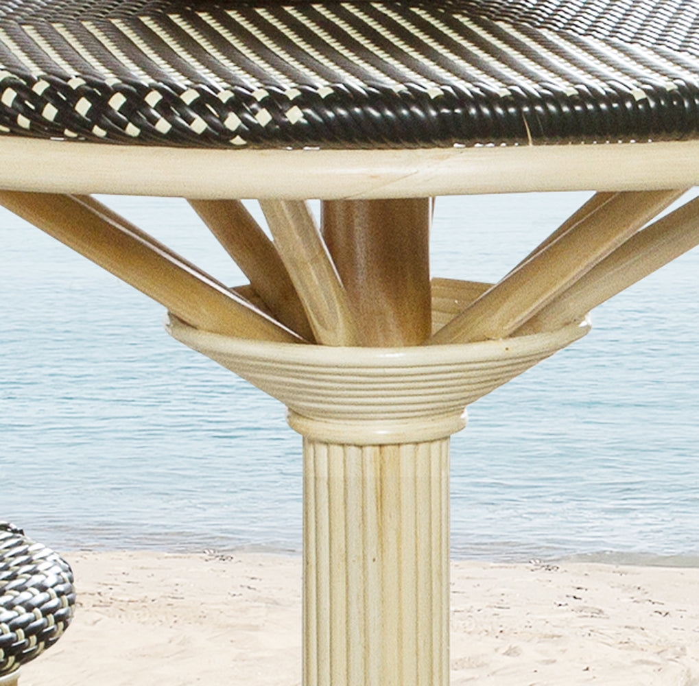 French Bistro Table - Black/Beige
