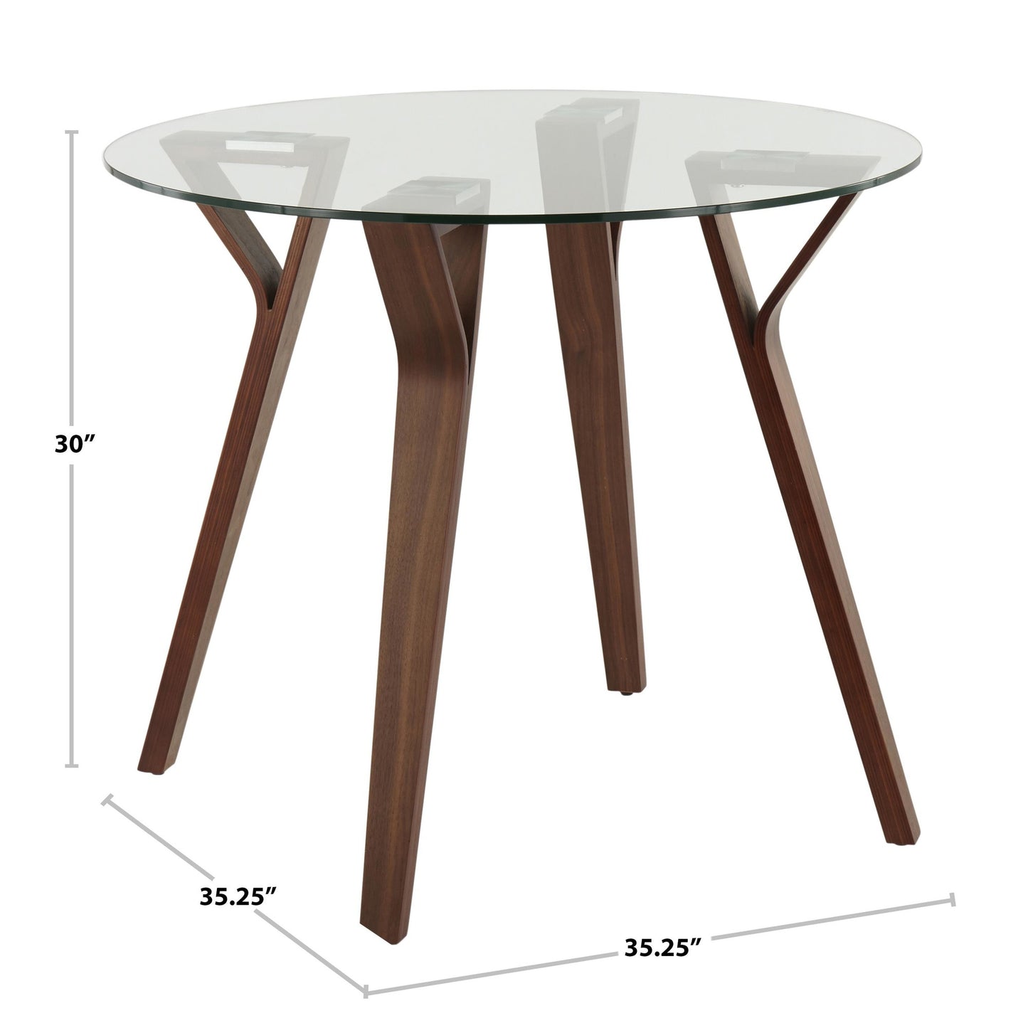 Folia Round Dinette, Glass