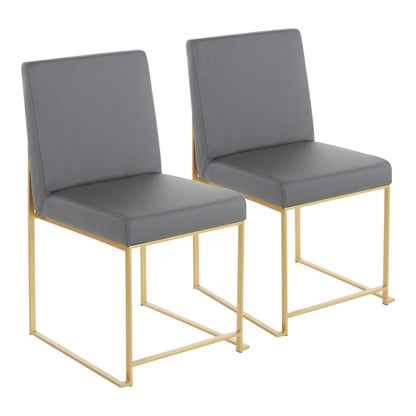 High Back Fuji Dining Chair - Set of 2