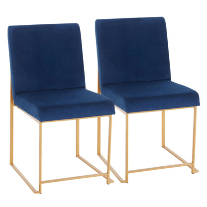High Back Fuji Dining Chair - Set of 2