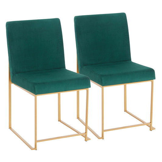 High Back Fuji Dining Chair - Set of 2