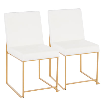 High Back Fuji Dining Chair - Set of 2