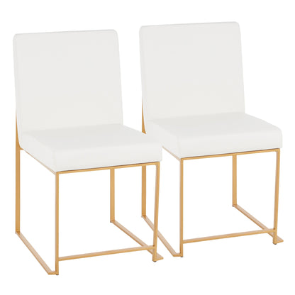 High Back Fuji Dining Chair - Set of 2
