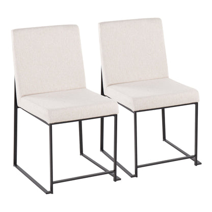 High Back Fuji Dining Chair - Set of 2