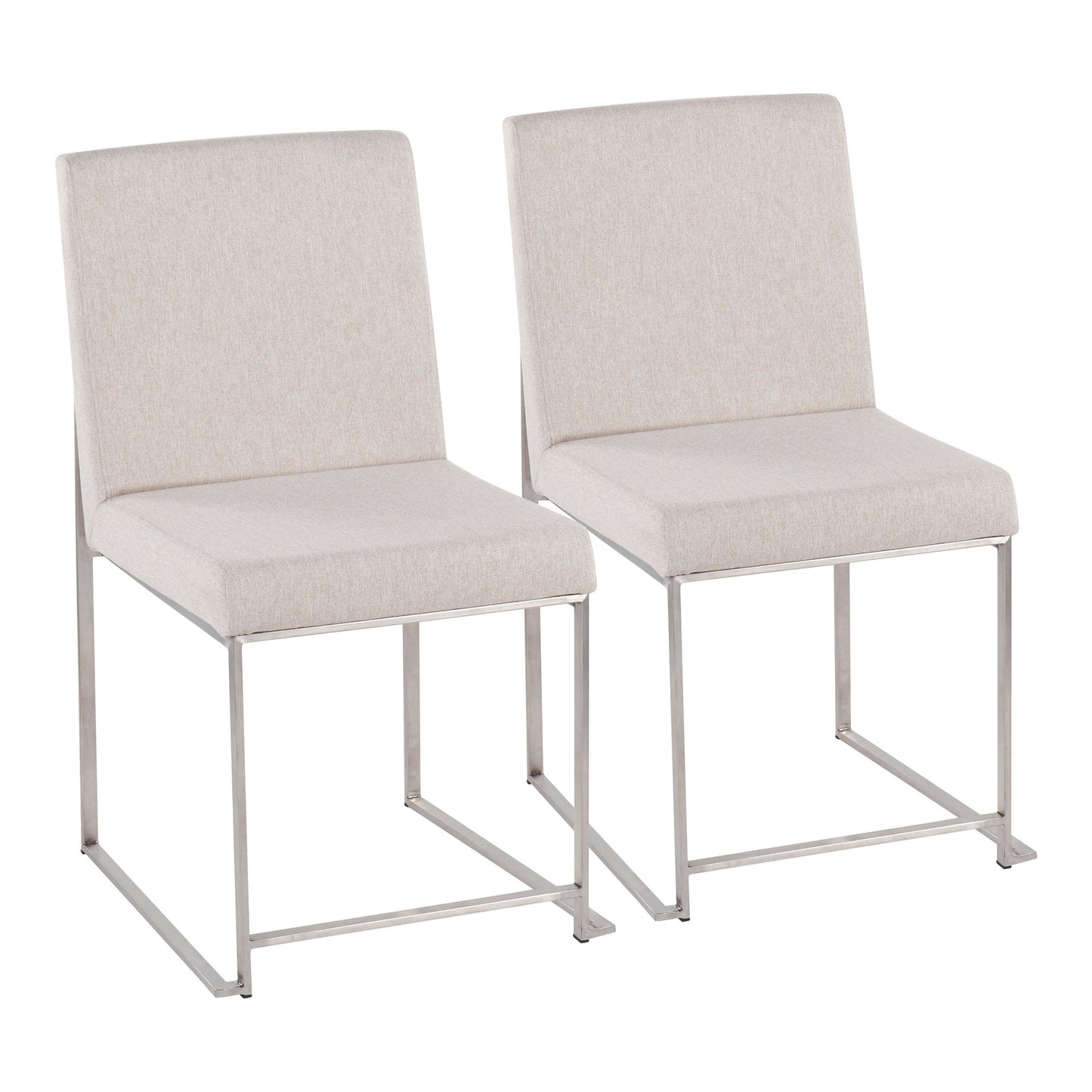 High Back Fuji Dining Chair - Set of 2