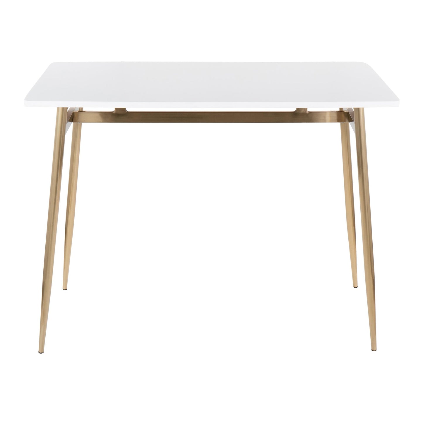 Marcel Counter Table, Gold/White
