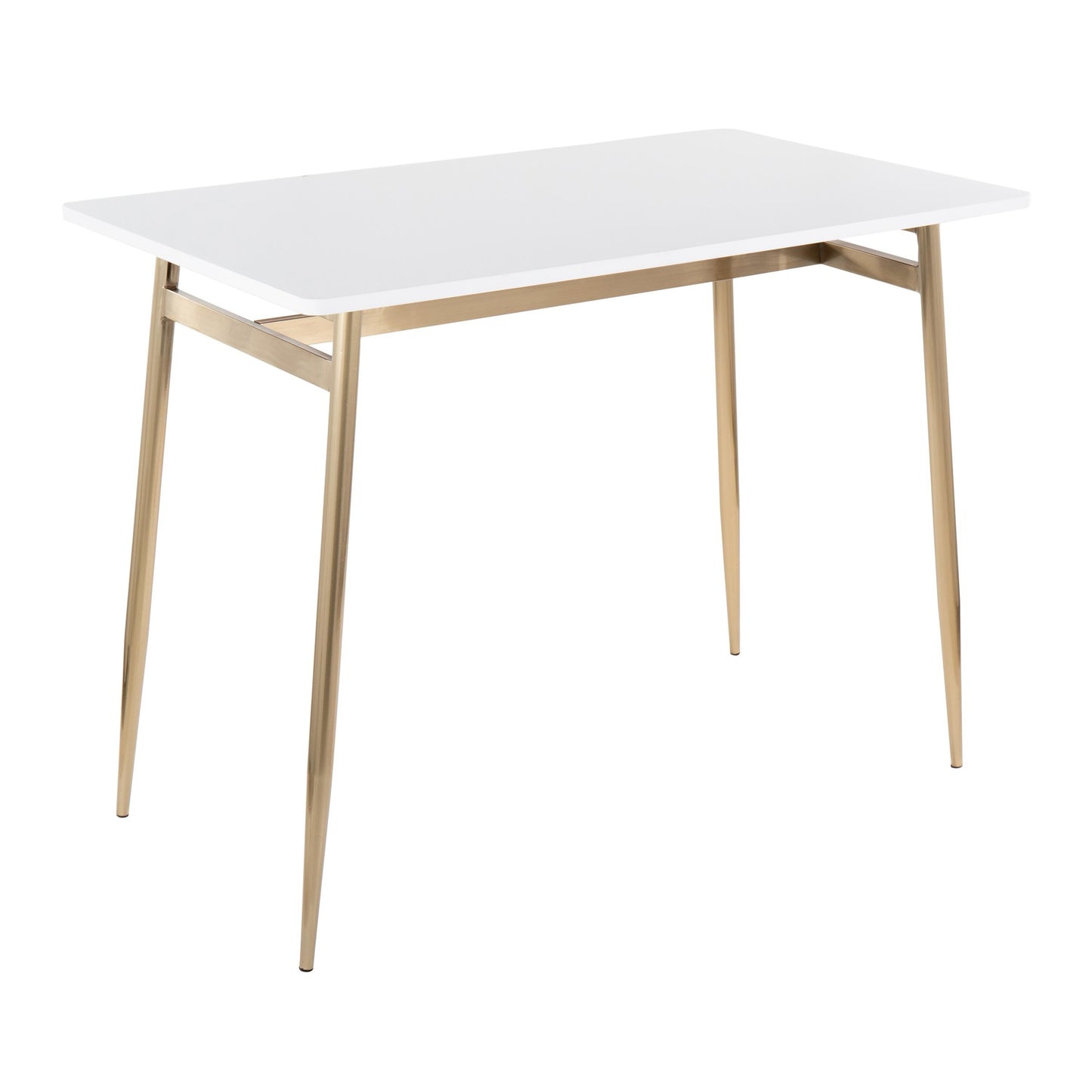 Marcel Counter Table, Gold/White